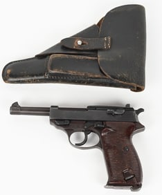 WW2 GERMAN WALTHER AC 44 P.38 PISTOL WITH HOLSTER