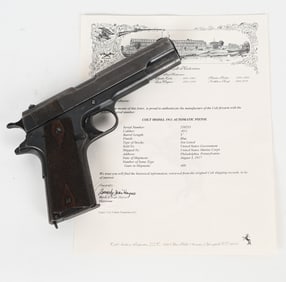 WW1 MARINE CORPS SHIPPED 1911 SEMI AUTO PISTOL