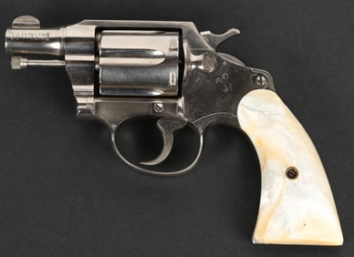 NICKEL FINISHED COLT DETECTIVE SPECIAL REVOLVER