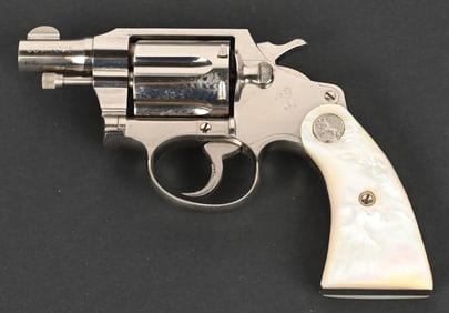 PRE WAR FACTORY NICKEL COLT DETECTIVE SPECIAL