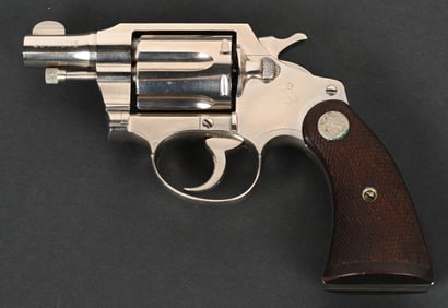 PRE WAR FACTORY NICKEL COLT DETECTIVE SPECIAL