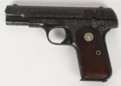 PERIOD ENGRAVED COLT MODEL 1903 POCKET HAMMERLESS