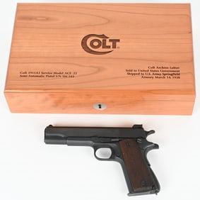 COLT SERVICE MODEL ACE SEMI AUTO PISTOL WITH CASE