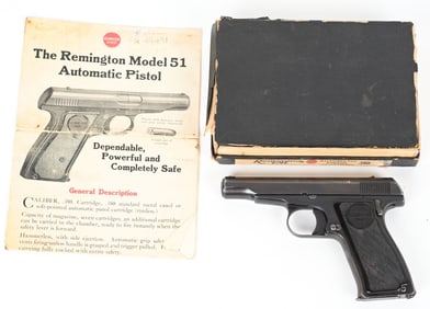 REMINGTON MODEL 51 PISTOL WITH ORIGINAL BOX .380