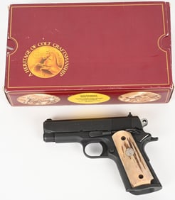 COLT MK IV SERIES 80 OFFCERS MODEL WITH STAG GRIPS