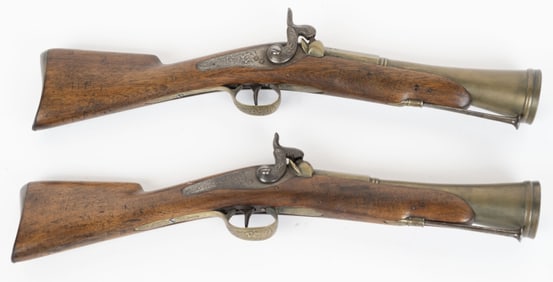 PAIR OF BELGIAN CHILD SIZE BLUNDERBUSS