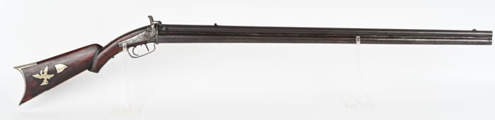 PERCUSSION OVER UNDER DOUBLE HAMMER RIFLE