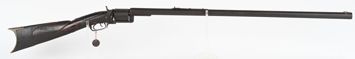 ANTIQUE 6 SHOT REVOLVING RIFLE