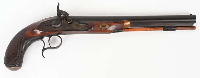 W.S SPRATLEY MARKED SINGLE SHOT DUELING PISTOL