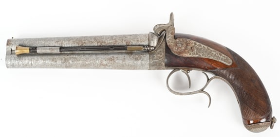 RARE CIVILIAN PRODUCTION FRENCH 1855 STYLE PISTOL