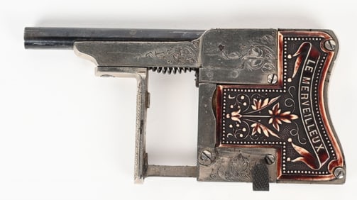 VERY FINE ROUCHOUSE LE MERVEILLEUX PALM PISTOL