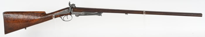 FINE FRENCH PINFIRE DOUBLE BARREL SHOTGUN