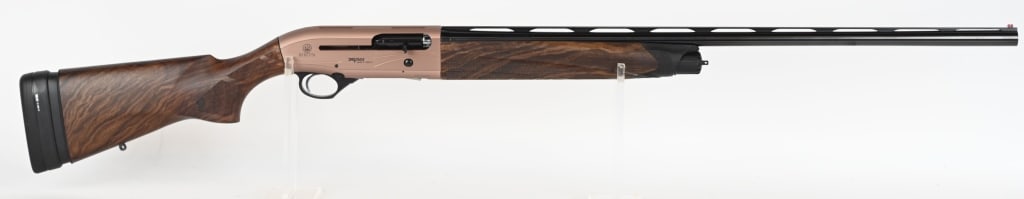BERETTA A400 XPLOR 20GAUGE SEMI AUTO SHOTGUN: SERIAL NUMBER: XA230289. BARREL: 28". CALIBER: 20 GAUGE. MANUFACTURED: 2019. Made in Italy. Vent rib barrel, with red fibee optic front sight. Blued barrel with bronze anodized frame. Walnut stock and