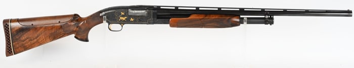 CUSTOM ENGRAVED WINCHESTER MODEL 12 SKEET