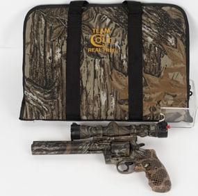 RARE COLT REAL TREE ANACONDA .44 MAG WITH CASE