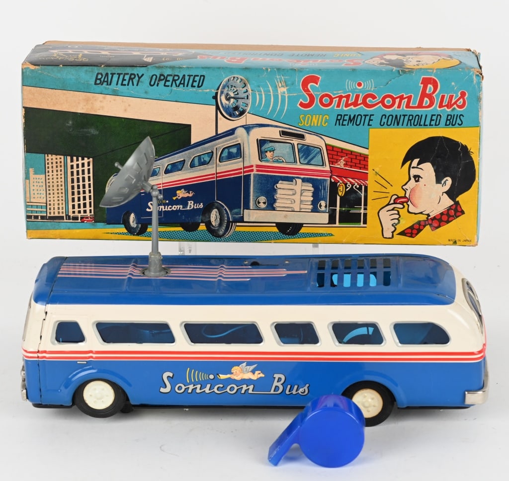 JAPAN BATTERY OP SONIC BUS w/ BOX (1 of 8)