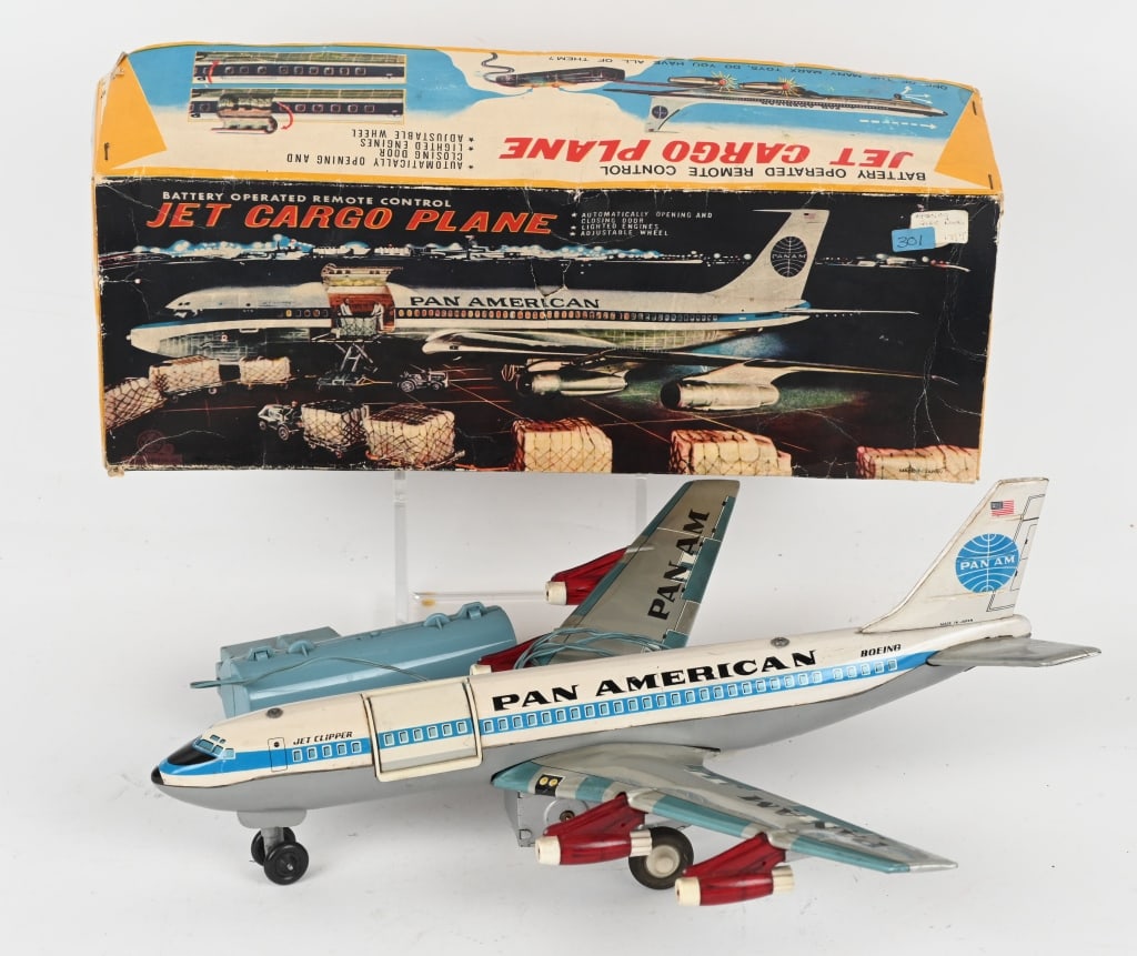 MARX BATTERY OP JET CARGO PLANE w/ BOX (1 of 10)