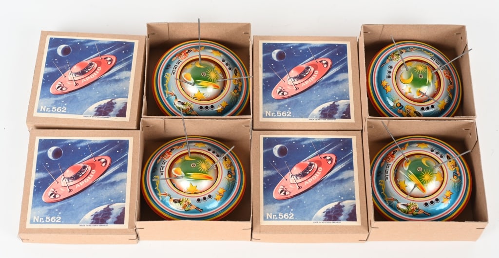 4- W GERMANY TIN FRICTION APOLLO SPACE SHIPS MIB (1 of 3)