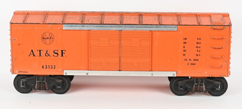 SMITH MILLER PRESSED STEEL TRAIN CAR TOY CHEST (1 of 8)