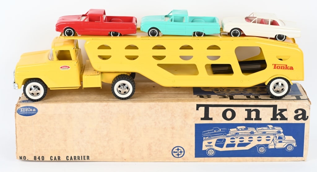 Tonka Auto Carrier ミニカー2台付き 　昭和レア Tonka Auto Carrier ミニカー2台付き 昭和レア
