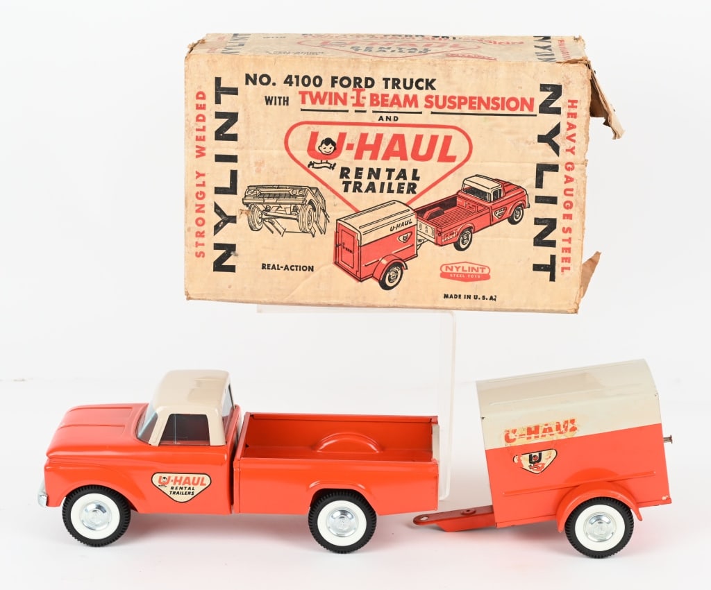 NYLINT UHAUL PICKUP & TRAILER SET w/ BOX (1 of 7)