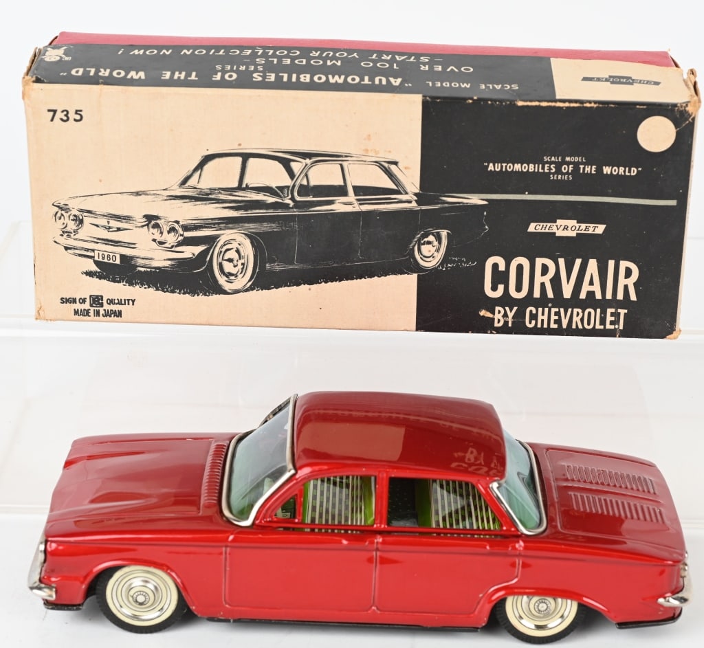 BANDAI FRICTION CHEVROLET CORVAIR w/ BOX (1 of 8)