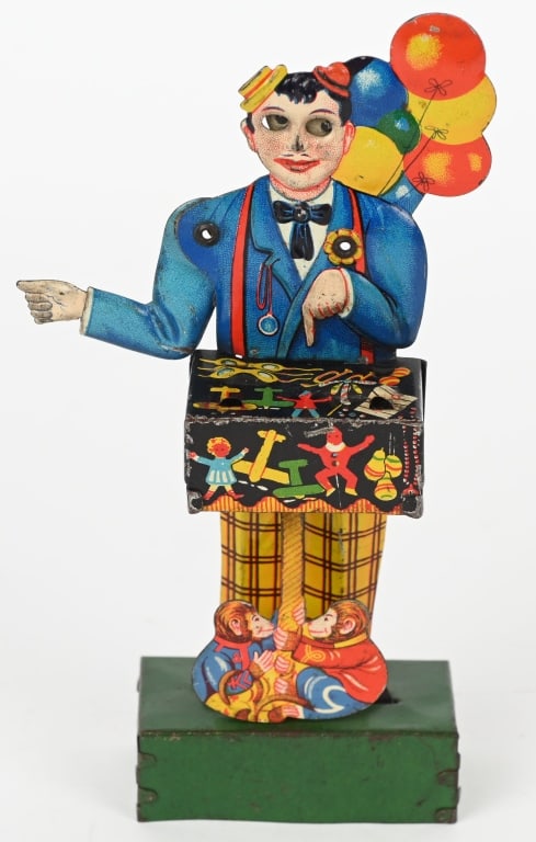 DISTLER TIN WINDUP BALLOON VENDOR (1 of 2)