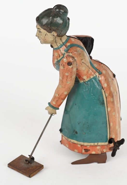 GERMAN TIN WINDUP BUSY LIZZIE (1 of 4)