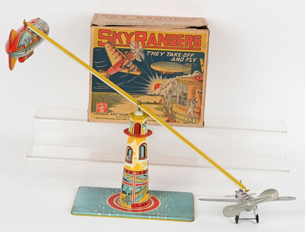 MARX TIN WINDUP SKY RANGERS w/ BOX (1 of 5)