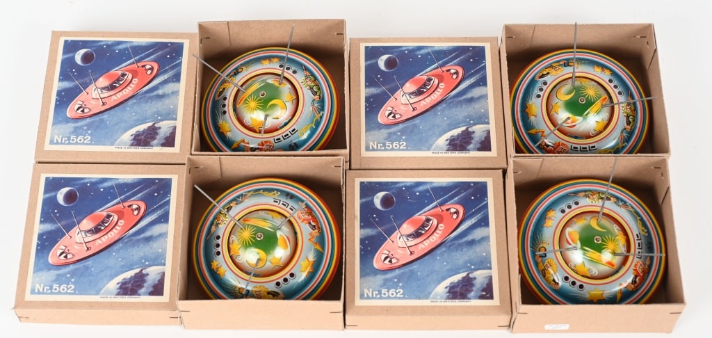 4- W GERMANY TIN FRICTION APOLLO SPACE SHIPS MIB (1 of 3)