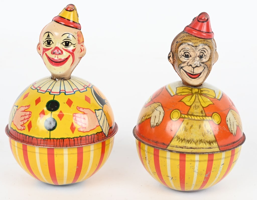 CHEIN CLOWN & MONKEY ROLY POLYS (1 of 5)