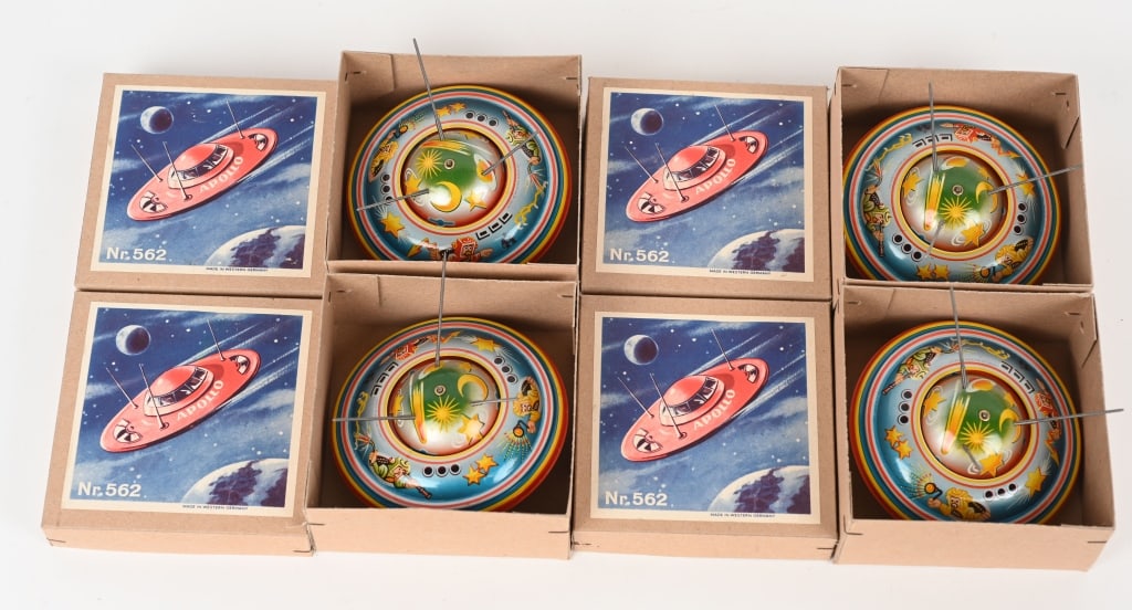 4- W GERMANY TIN FRICTION APOLLO SPACE SHIPS MIB (1 of 3)