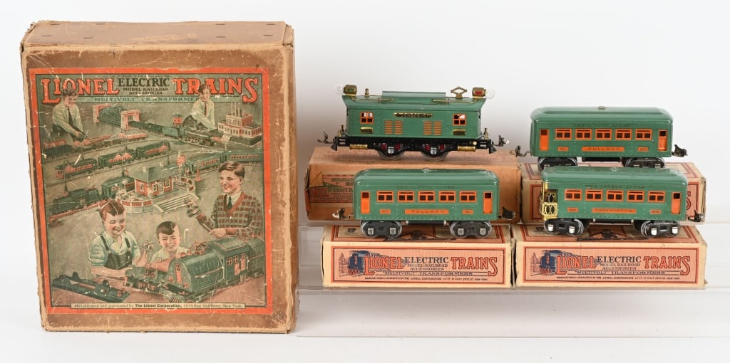 LIONEL PRE-WAR O GA 296 SET w/ BOX (1 of 5)