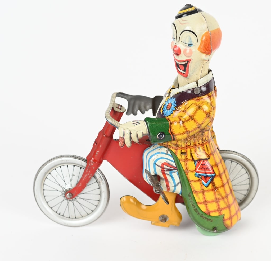 TECHNOFIX TIN WINDUP CLOWN CYCLE (1 of 4)