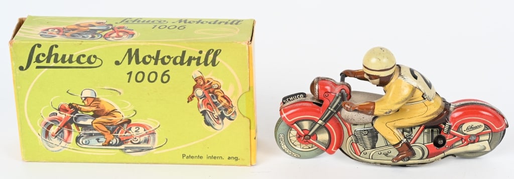 SCHUCO WINDUP MOTODRILL 1006 MOTORCYCLE w/ BOX (1 of 6)