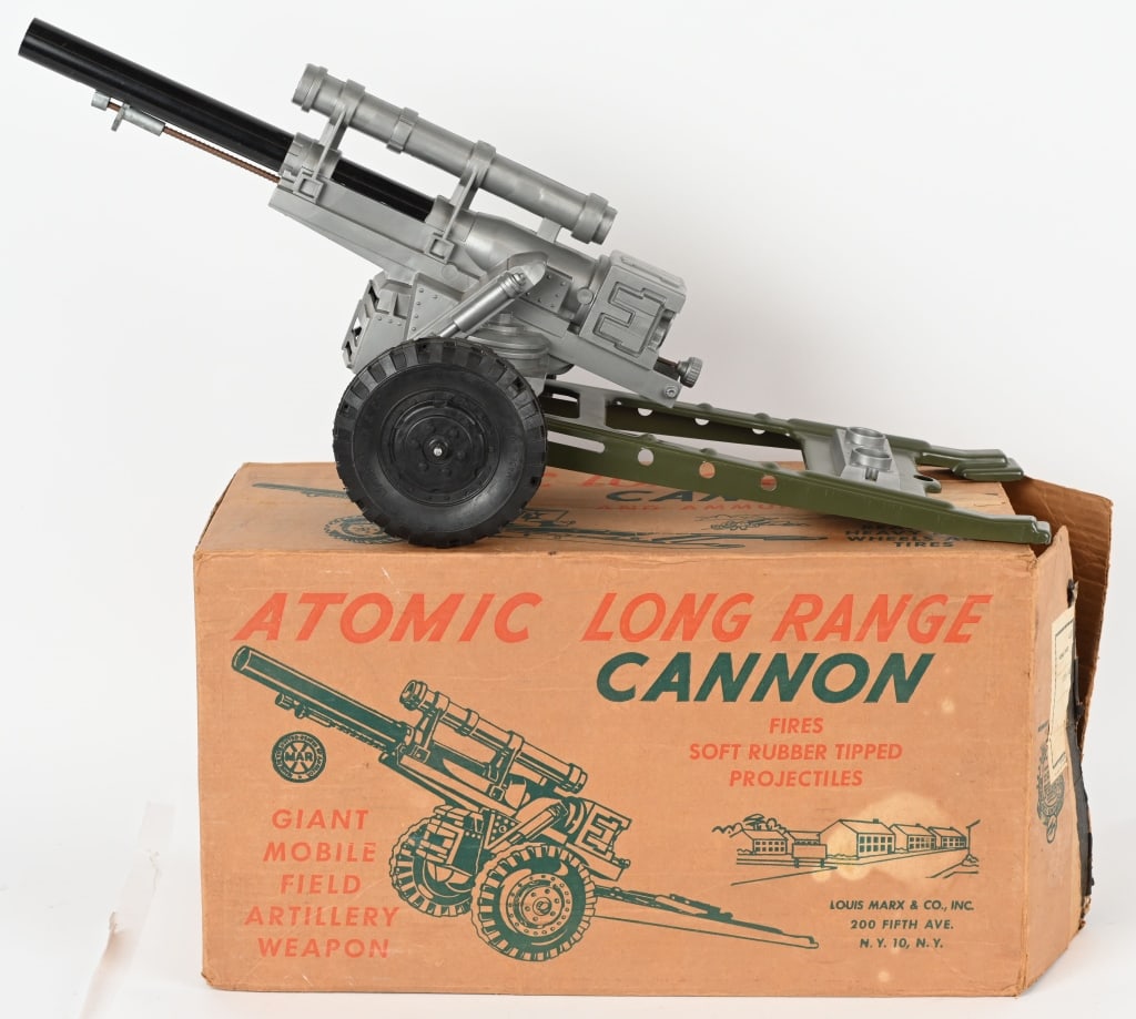 MARX LONG RANGE CANNON w/ BOX (1 of 5)