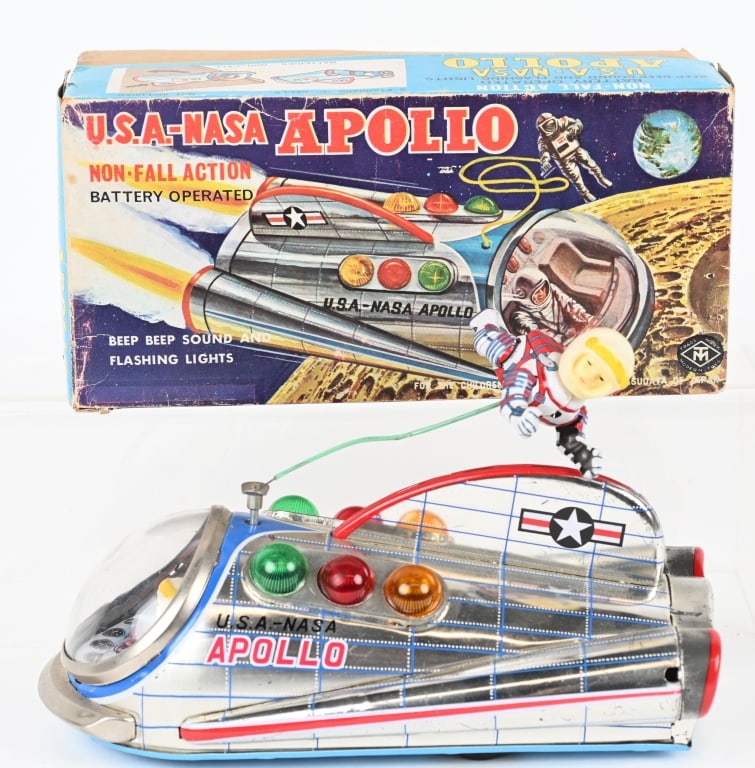JAPAN BATTERY OP USA NASA APOLLO w/ BOX (1 of 8)