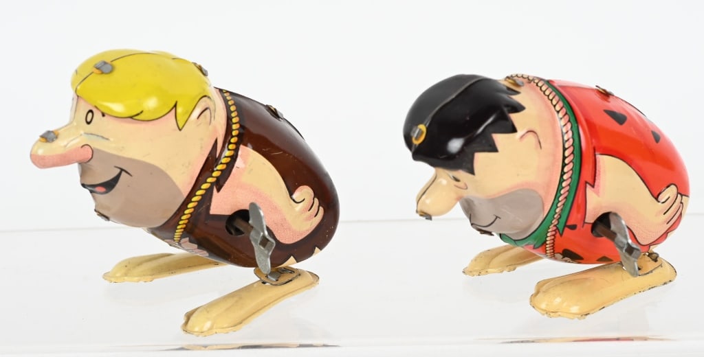 MARX TIN WINDUP FRED FLINTSONE & BARNEY HOPPERS (1 of 5)