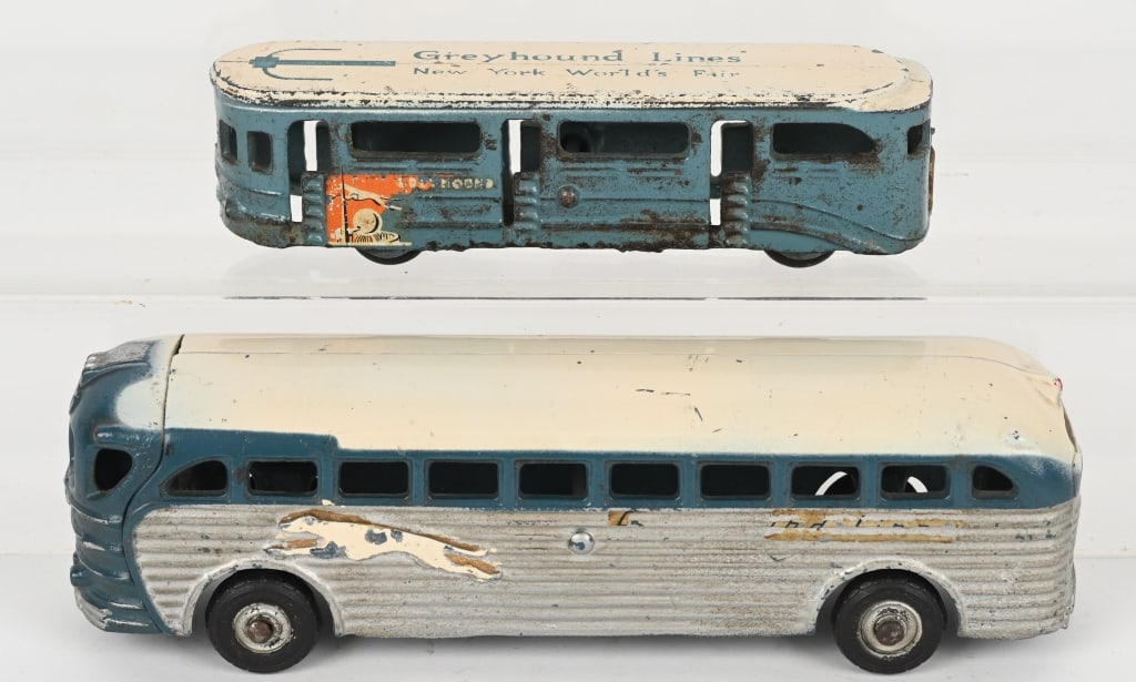 2- CAST IRON GREYHOUND TOYS (1 of 6)