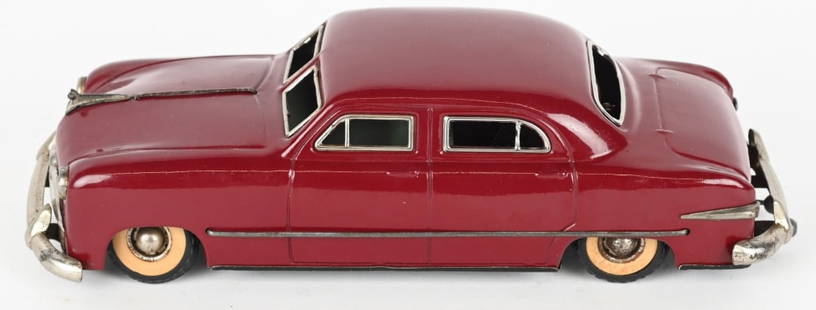 GUNTHERMANN US ZONE GERMNAY TIN WINDUP SEDAN: All original and work. 11" Excellent