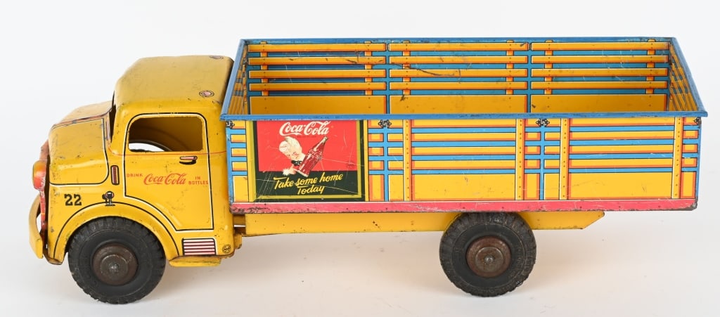 MARX COCA COLA SPRITE BOY TRUCK: All original with some wear. 17" Very Good