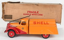 BUDDY L 1938 INTERNATIONAL SHELL TRUCK w/ BOX