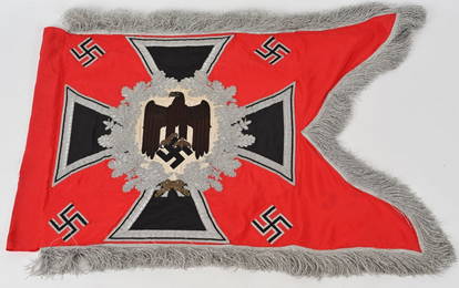 WWII NAZI REGIMENTAL STANDARTE SWALLOWTAIL FLAG