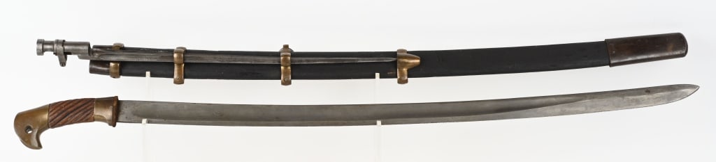 WWII SOVIET COSSACK SHASHKA SABER W BAYONET WW2: Imperial Russia, known as the Soviet Union after the Revolution of 1917, did away with anything and everything that reminded it of an imperial past. This included markings on weapons as well as nearly