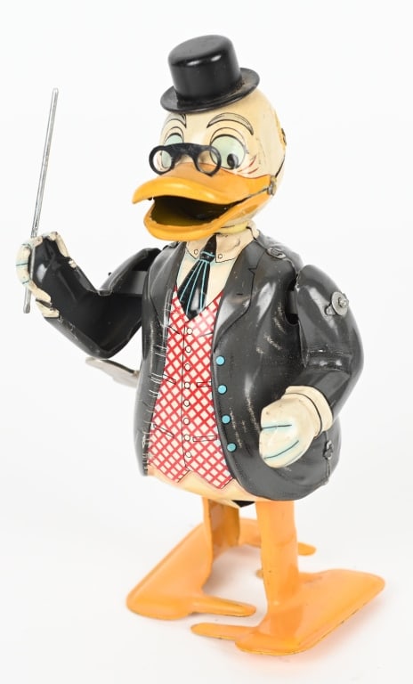 LINEMAR TIN WINDUP LUDWIG VON DRAKE: All original with great colors. Windup works. 6" Excellent
