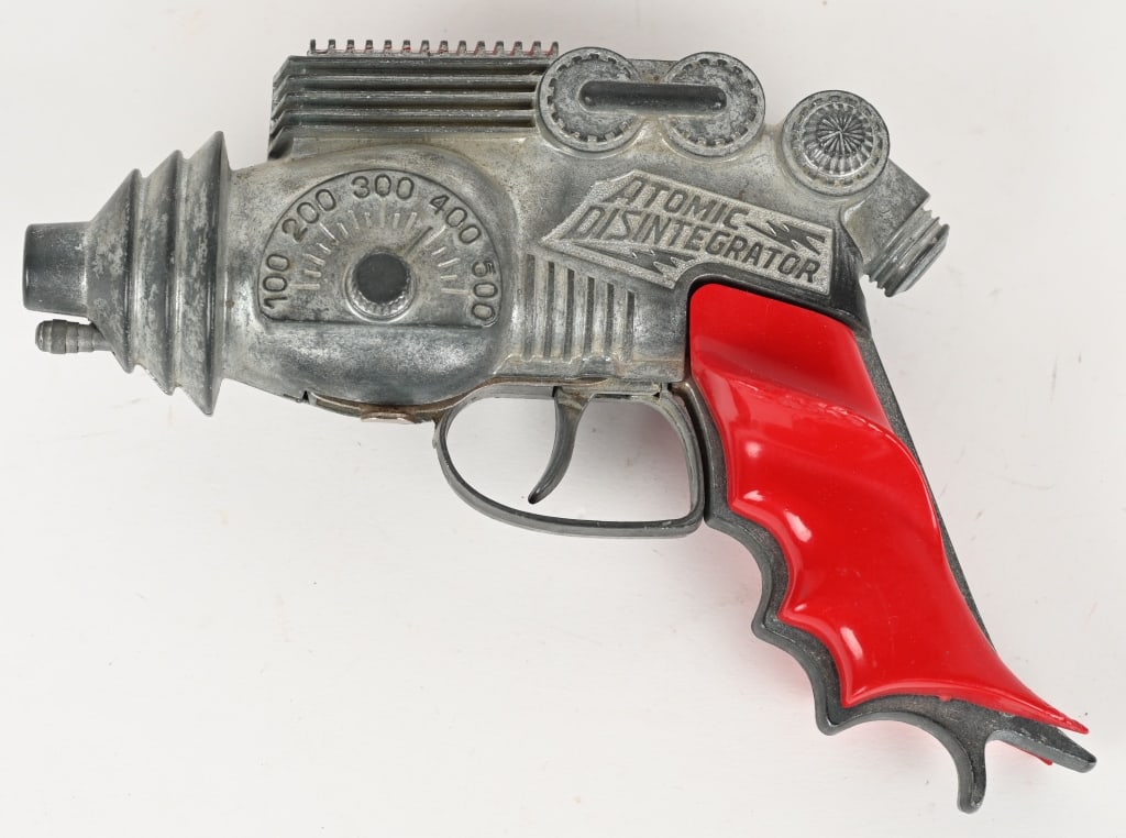 HUBLEY ATOMIC DISINTEGRATOR CAP PISTOL: Great looking Cap Gun. All original and works. 8" Excellent