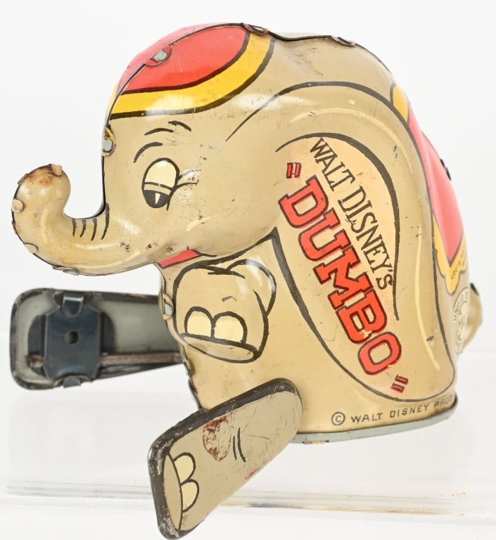 MARX TIN WINDUP DUMBO: All original and works. 4 1/2" Excellent