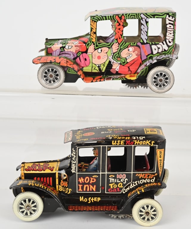 2- MARX TIN FRICTION OLD JALOPY CARS (1 of 7)