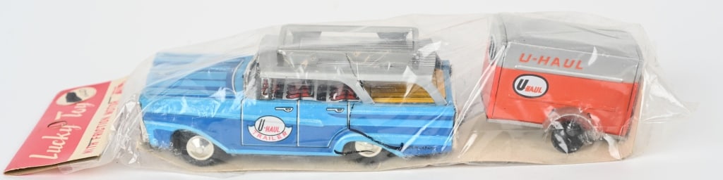 JAPAN TIN FRICTION WAGON & U-HAUL TRAILER MIP (1 of 3)