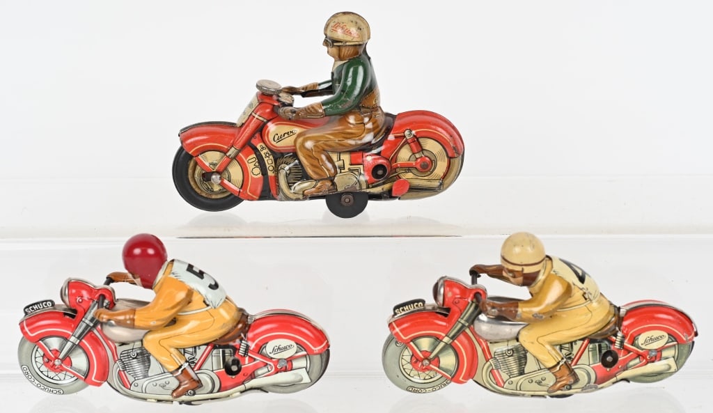 3- SCHUCO TIN WINDUP MOTORCYCLES (1 of 10)